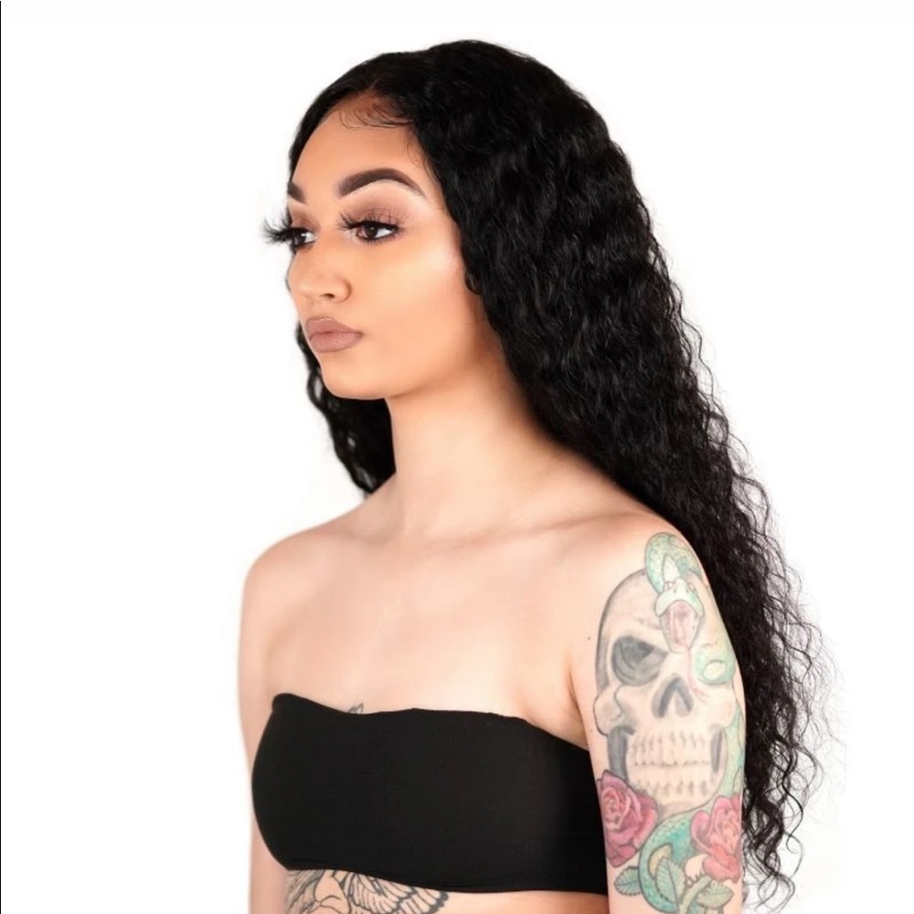 NEW Brazilian Deep Wave Front Lace Wig 14”